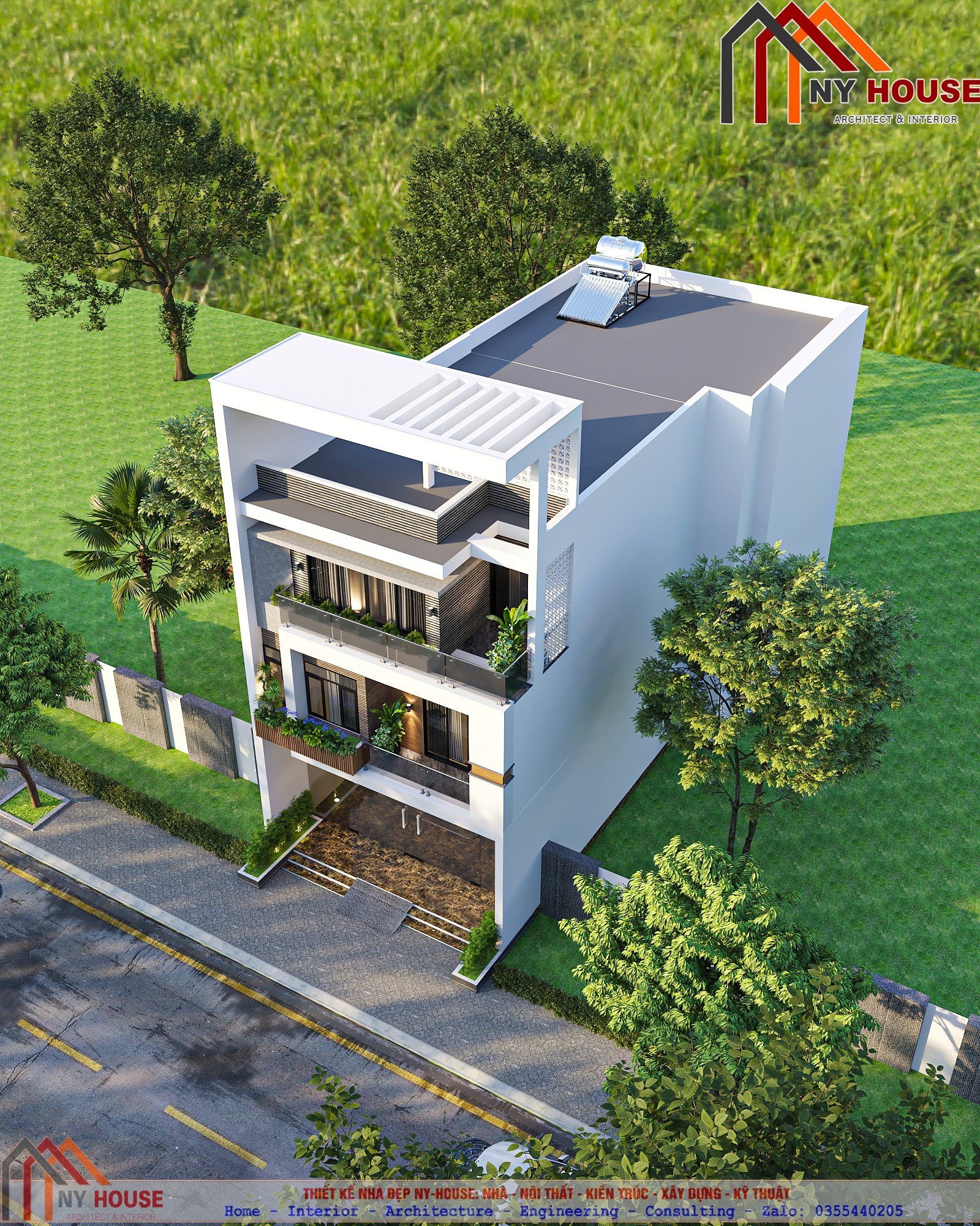 Nhà mái bằng hiện đại · 2023CT06