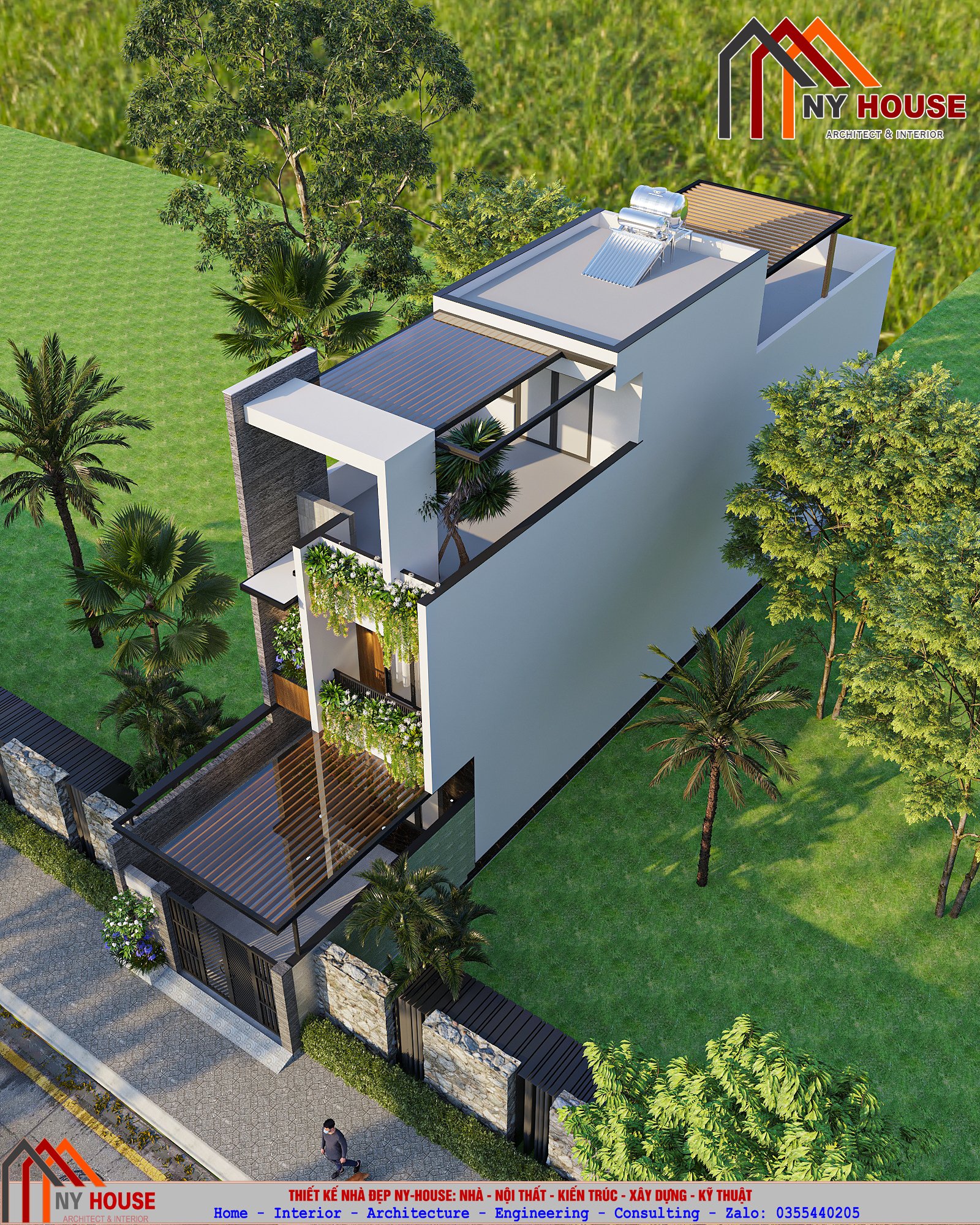 Nhà mái bằng hiện đại · 2024CT20