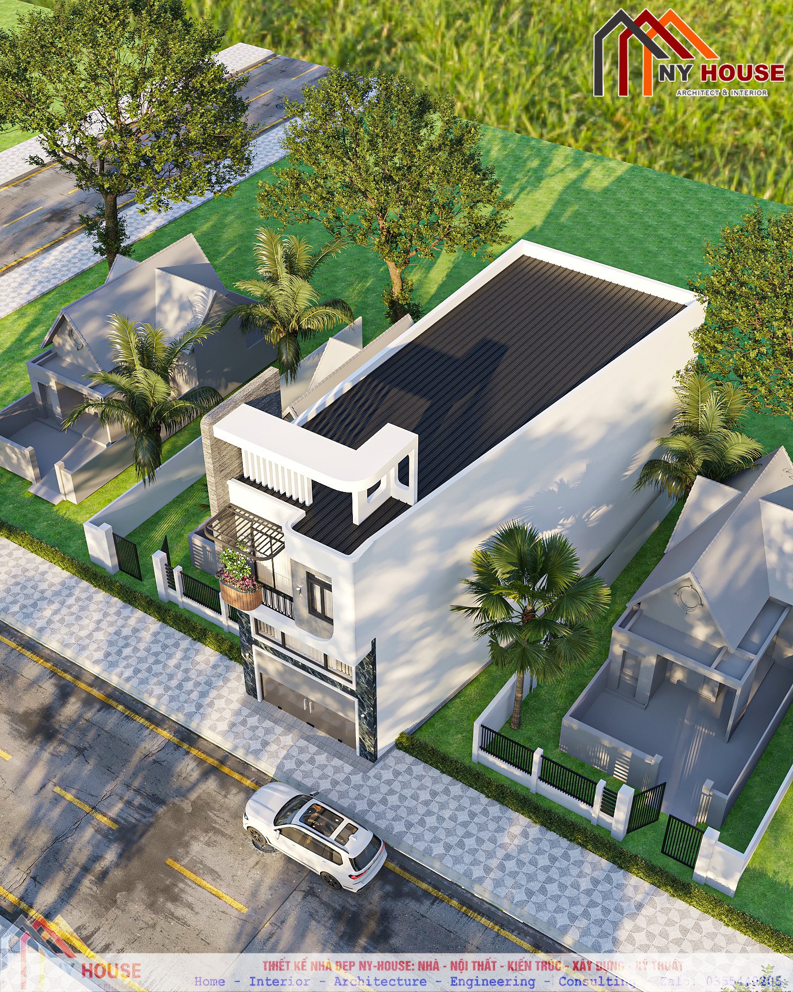 Nhà mái bằng hiện đại · 2024CT28