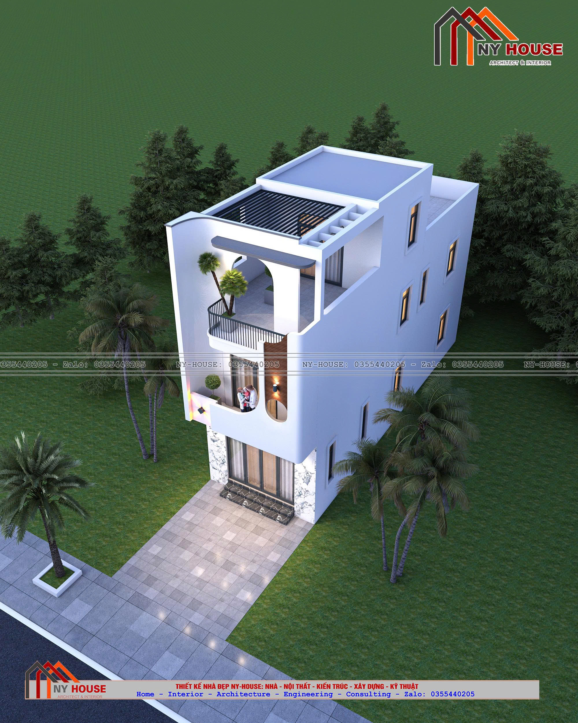 Nhà mái bằng hiện đại · 2026CT13