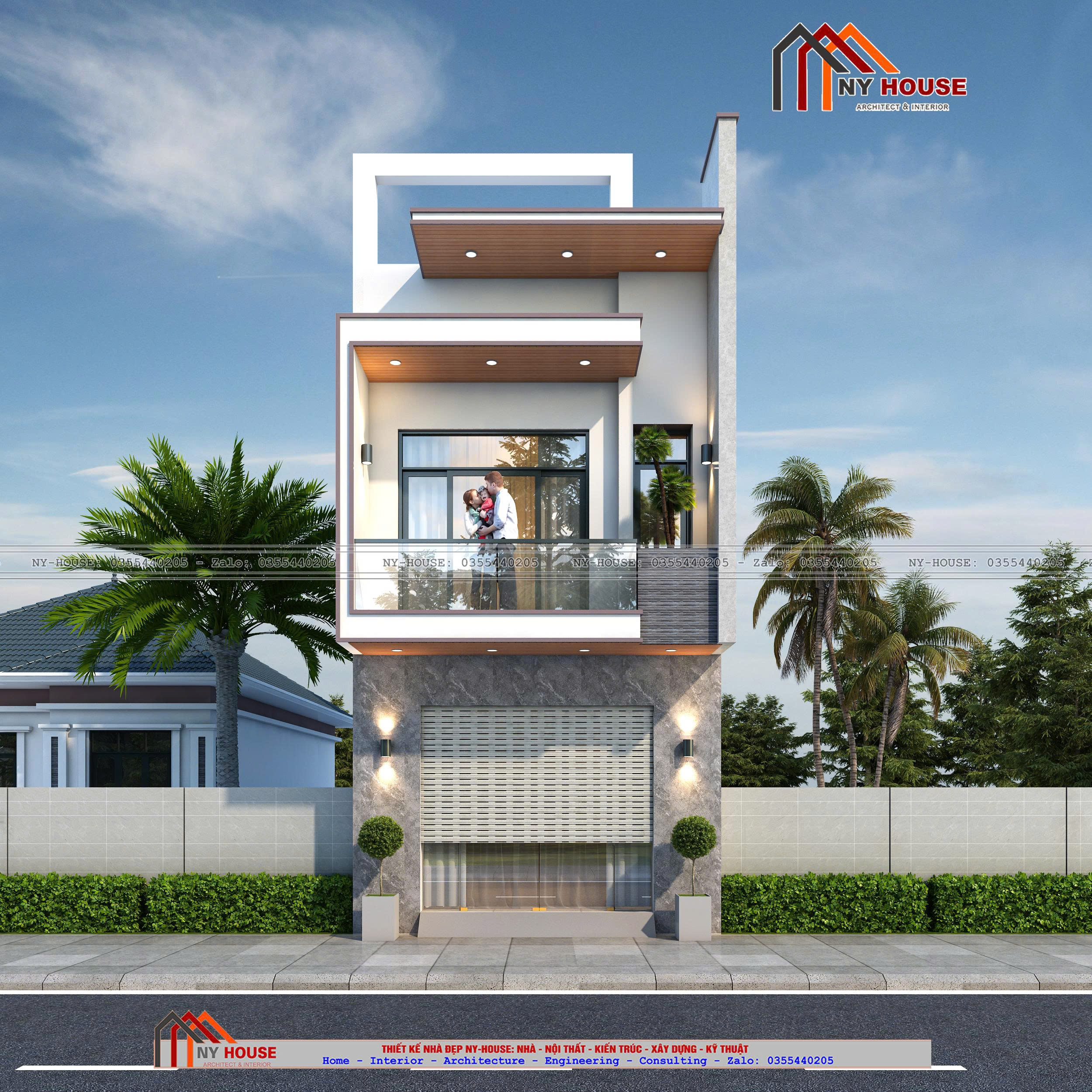 Nhà mái bằng hiện đại · 2026CT40