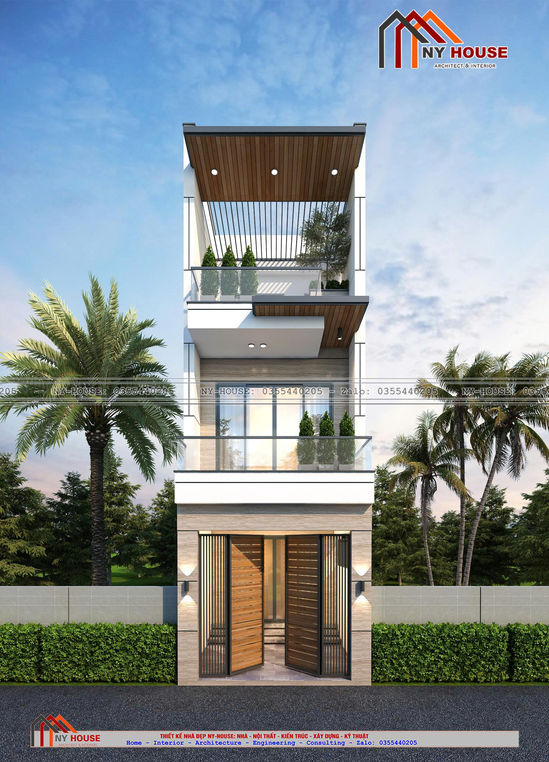Nhà mái bằng hiện đại · 2026CT56